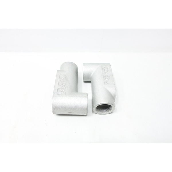 Crouse-Hinds CONDULET IRON LB 1-1/2IN CONDUIT OUTLET BODIES AND BOX, 2PK LB57 - main